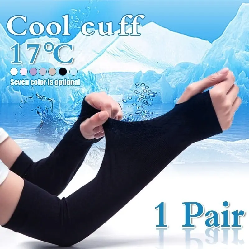 2pcs(1 Pair) Men Women Arm Sleeves Sports Sleeve Sun UV Protection Hand Cover Cooling Warmer for Running Fishing Cycling Ski - Universal, Daily Use, Polyester Fabric 5