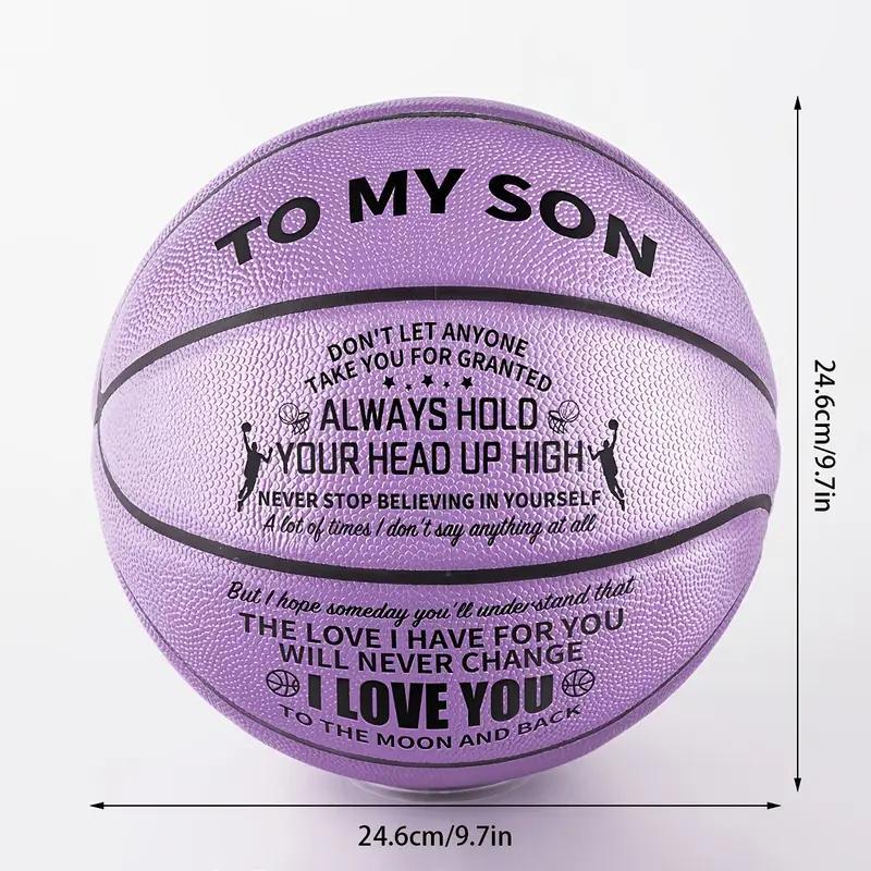 Basketball with Pump, Size 5 Basketball, Basketball for Boy, Basketball Gift for Son, Sports Ball for Indoor Outdoor Use 1