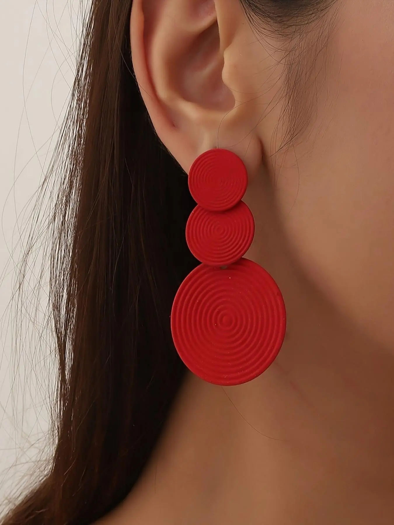 Fashionable Circle Design Dangle Earrings, Stylish and Elegant Jewelry for Women, Trendy All-match & Exquisite Jewelry for Birthday Gift