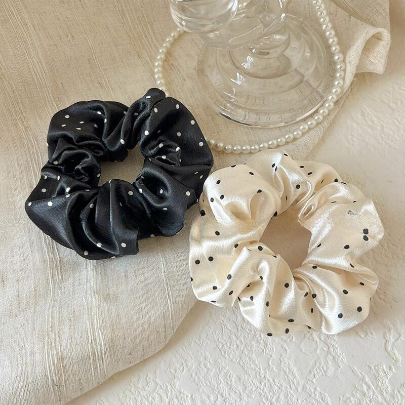 OKEBELANJA Scrunchie Besar Polkadot Karet Ikat Rambut Aksesoris Wanita Korea Style Fashion 5