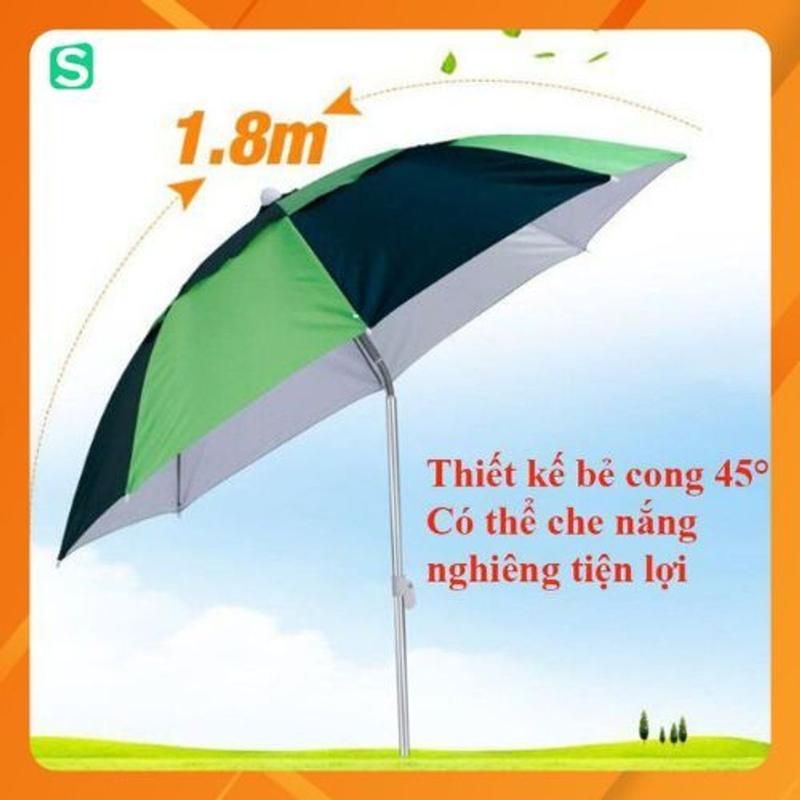 Ô Câu Cá/ Dù Che Nắng kícḣ Cỡ 1m8 Siêu Bền Hai Màu, Có Thể Uốn Cong