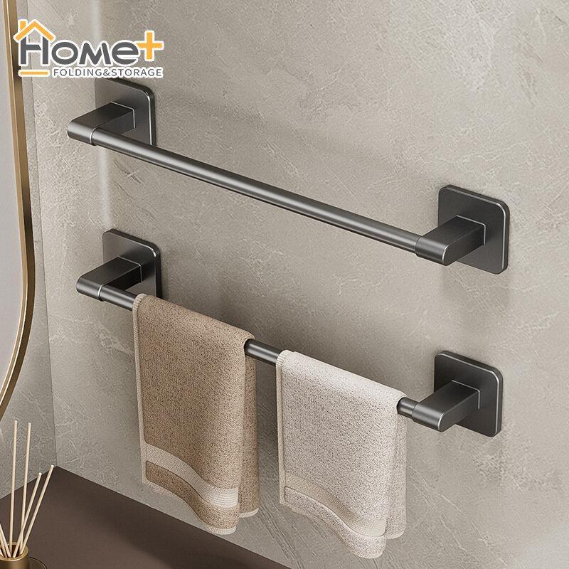 Towel Rack Non Perforated Wall Mounted Storage Rack Organiser 0