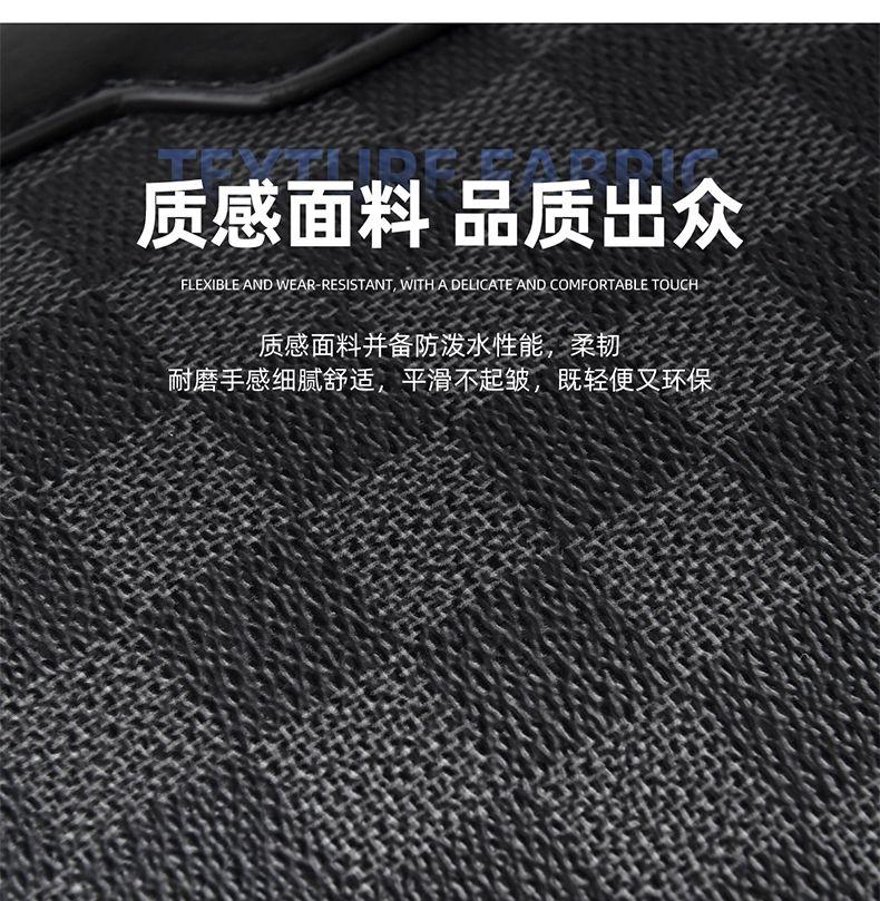 Product Introduction of Men's Handbag New Fashion Plaid Business Large Capacity Casual Envelope Men's Clutch 5