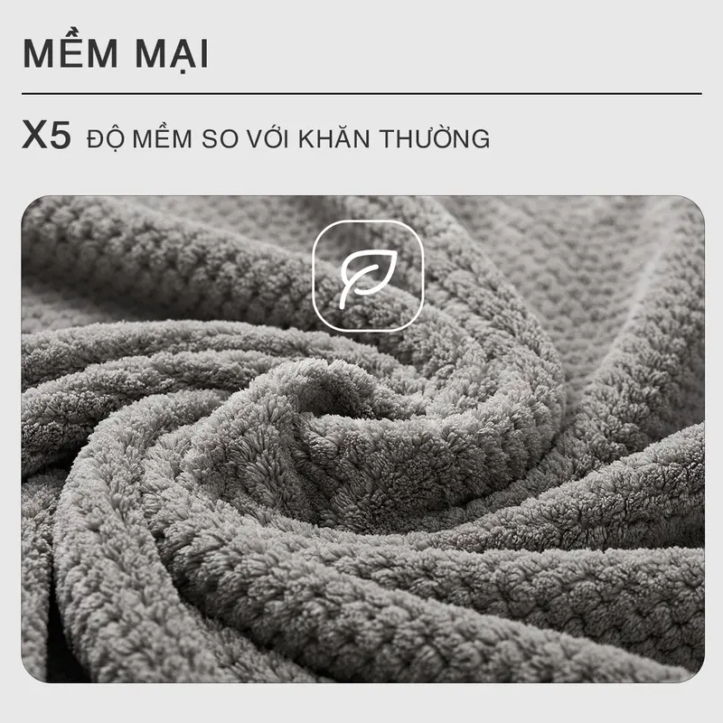 Khăn Tắm Microfiber Kháng Khuẩn Việt Thư Công Nghệ Nhật Mềm Mịn Thấm Hút 70x140cm Nhà Tắm 4
