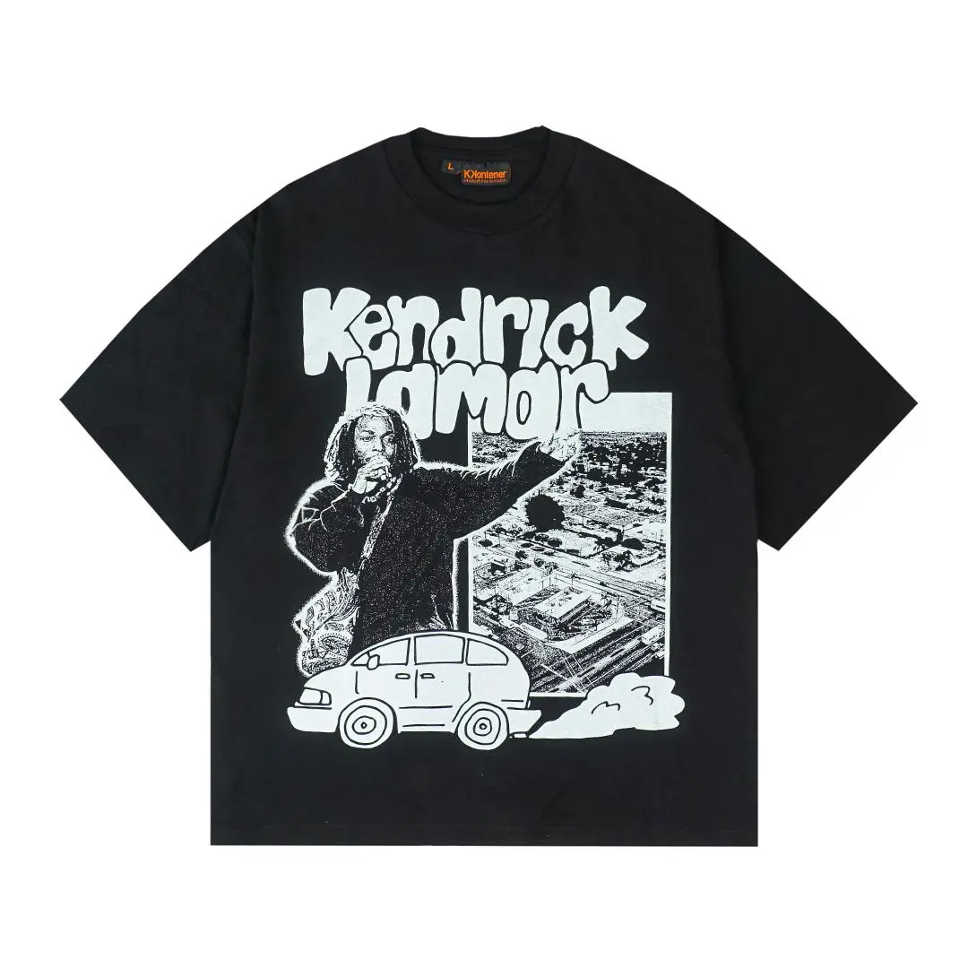 KKONTENER KENDRICK LAMAR RELAXED FIT TSHIRT BLACK