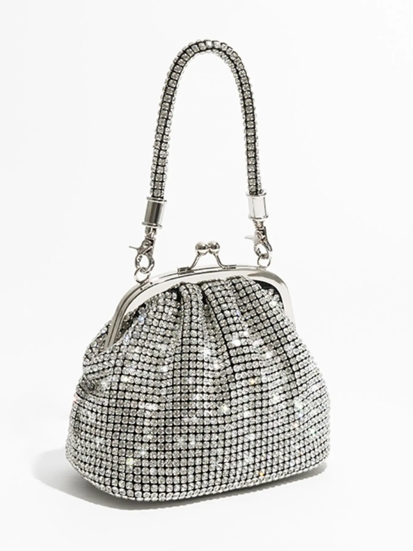 Women's Elegant Rhinestone Decorated Evening Bag, Exquisite Trendy Chain Strap Crossbody Bag, Fashionable Bag for Party Decoration