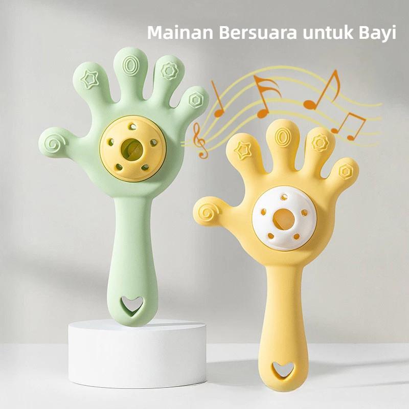 Mainan Bersuara untuk Bayi - Mainan Edukasi dengan Bunyi, Cahaya, dan Goyangan, Teether Silikon Food Grade Aman untuk Mulut Bayi 3+ Bulan Mainan Bersuara untuk Bayi - Mainan Edukasi dengan Bunyi, Cahaya, dan Goyangan, Teether Silikon Food Grade Aman untuk Mulut Bayi 3+ Bulan