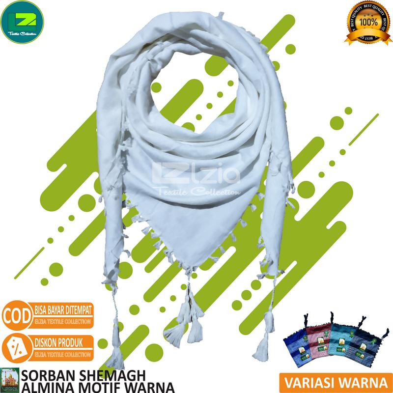 SORBAN ANAK & DEWASA ALMINA PUTIH MOTIF WARNA Fashion 0