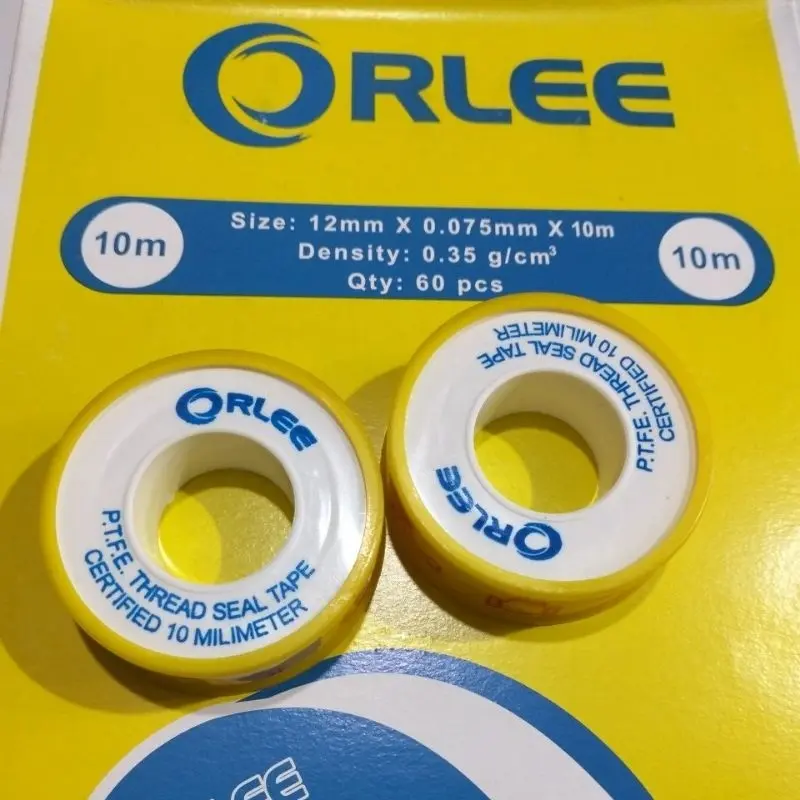 (12 pcs) Sealtape Isolasi Kran Pipa air 10 M Murah Grosir/ Selotip Pipa/ Isolasi Anti Bocor 0