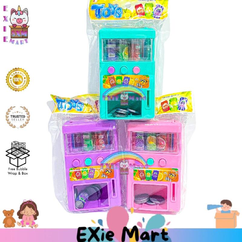 MAINAN ANAK MESIN MINUMAN SODA OTOMATIS [SS1330] - MINI VENDING MACHINE - LEMARI MESIN JUALAN MINUMAN 2