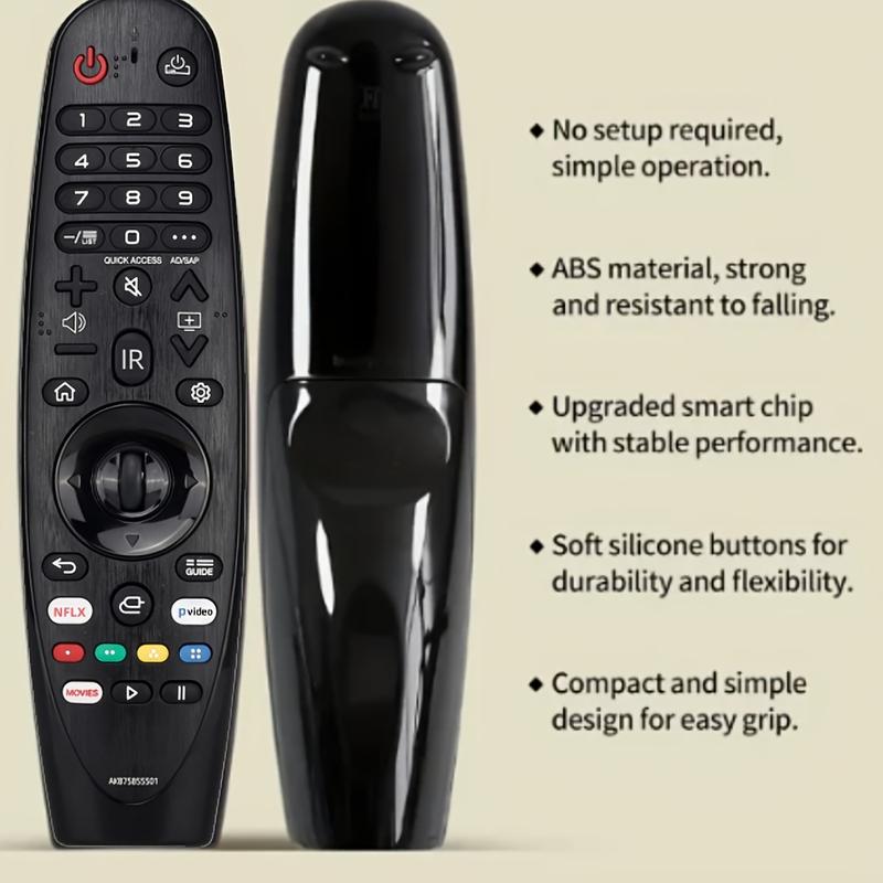 Product Introduction of Điều khiển TV hồng ngoại, Thông Dụng Tương Thích Với LG Smart TV 2017-2020, NanoCell 4K 8K, Không Tìm Kiếm Bằng Giọng Nói, Không Cần Thiết Lập, Điều Khiển Từ Xa, Hỗ Trợ 3 Thiết Bị, Số Bộ Phận: AKB75855501 MR20GA 4