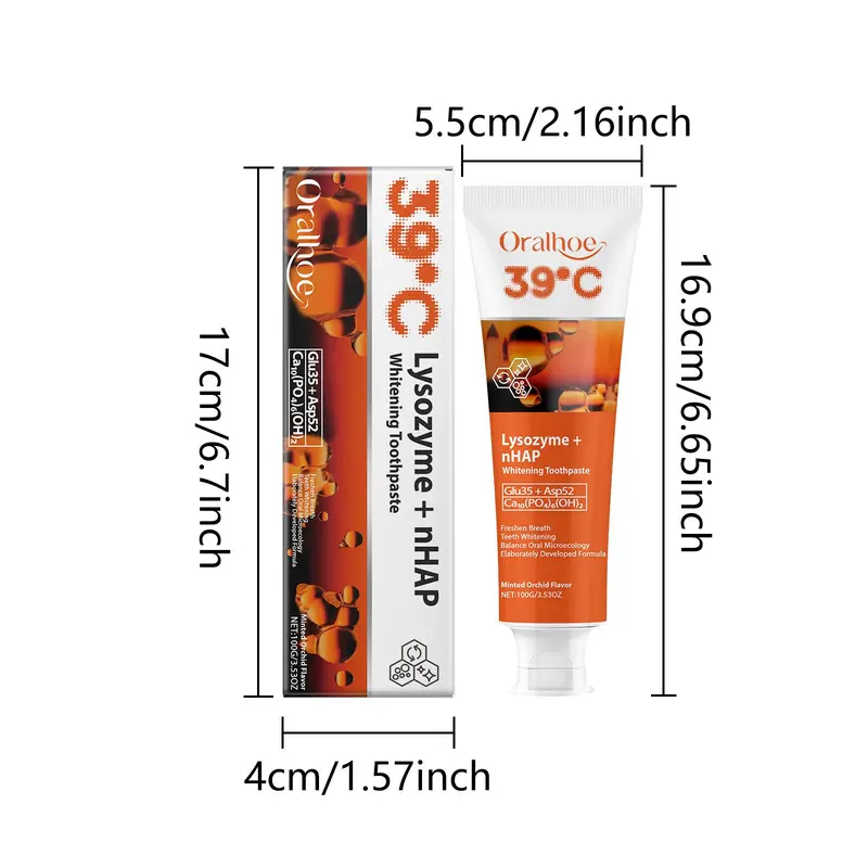 Oral Toothpaste, 1 Box Gentle Cleaning Toothpaste, Oral Care Toothpaste for Adults, Toothpaste for Daily Use, Toothpaste for Home & Travel 1