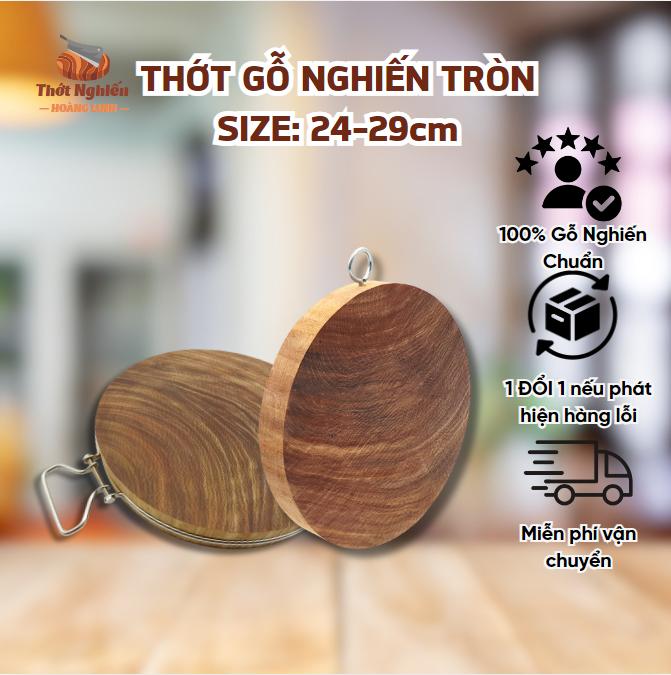   1 chiếc -Nhiều size  Thớt nghiến thớt gỗ nghiến không tâm thớt thái chặt gia đình 