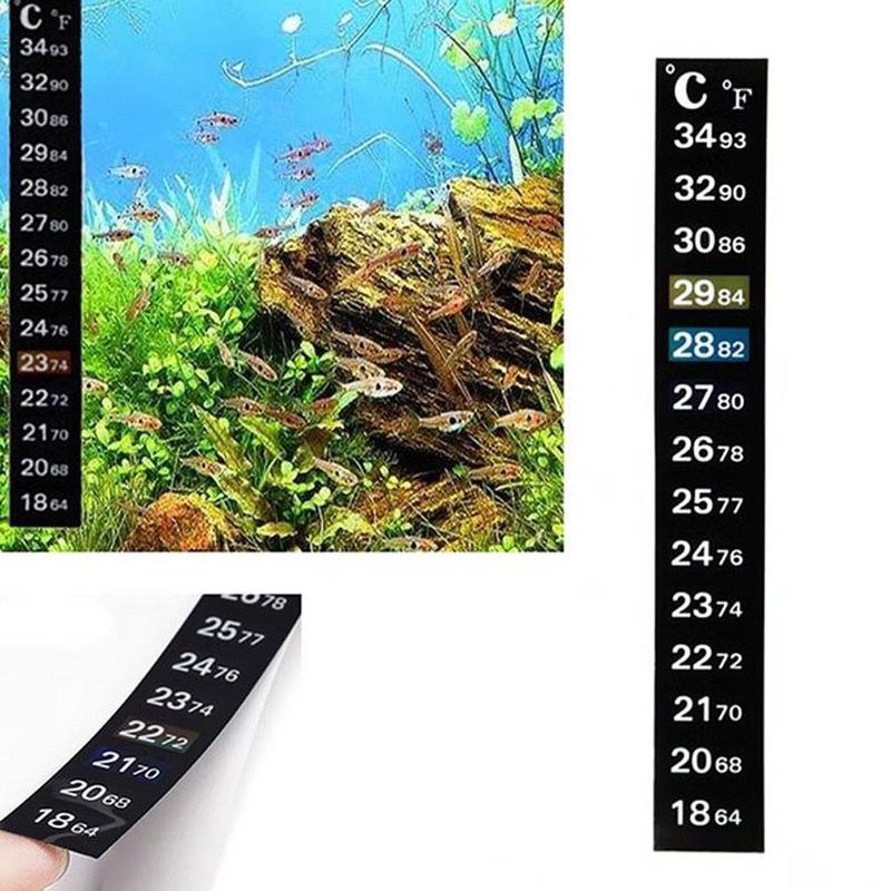 Product Introduction of 1Pcs Stick-on Digital Aquarium Fish Tank Fridge Thermometer Measurement Sticker Stickers Y5G1 30