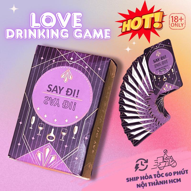 Product Introduction of Bộ bài Drunk In Love 2 SAY ĐI SAY ĐI - Couple - BÀI NHẬU party game bài nhậu việt hoá 58 lá Nồng Cháy cho cặp đôi 4
