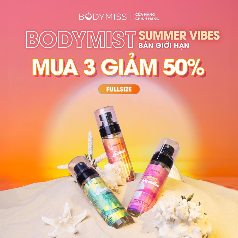 [MUA 2 GIẢM 50%] Body mist Cho Nam Nữ Thơm Lâu BODYMISS - Body Mist Học Sinh Sinh Viên Unisex EHERB - Nước Hoa Cho Nam Mùa Đông Chính Hãng - Xịt Khử Mùi Cho Nam Nhiều Mồ Hôi Lưu Hương Lâu - Bodymist Perfume Cosmetic Fragrance Hair Mist