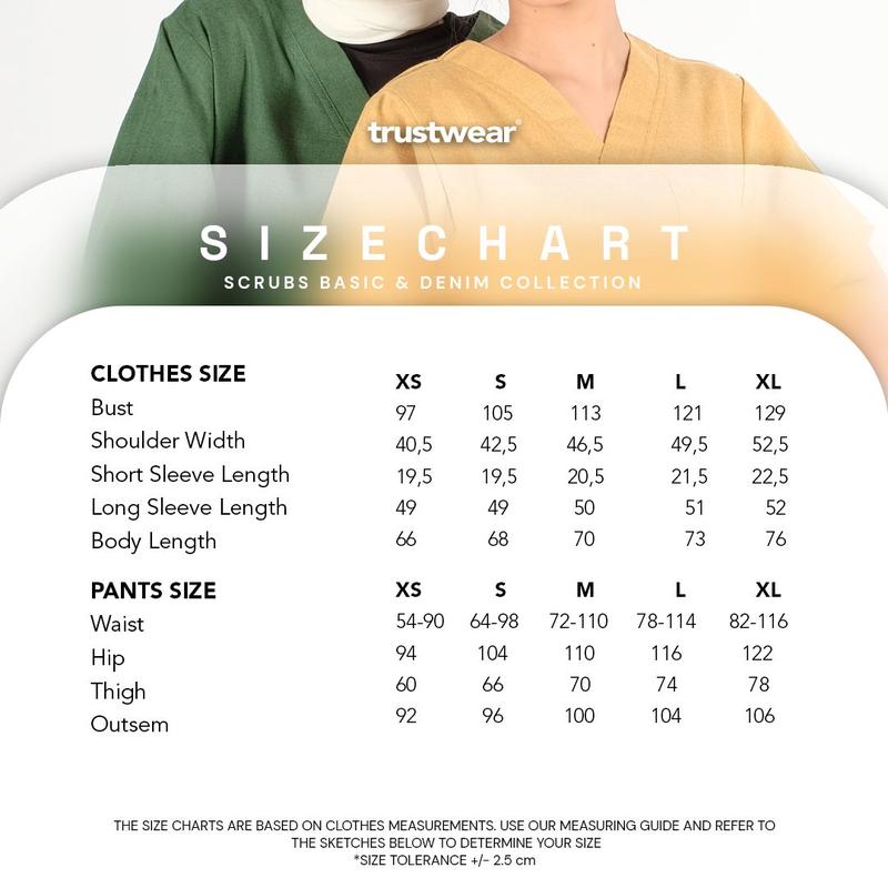 Product Introduction of TRUSTWEAR - Basic Doctor’s Scrub / Set Baju Celana Jaga  OKA OK Perawat / Dokter Lengan Pendek VI 0
