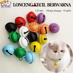 【20 PCs 】Lonceng Warna Warni 22mm Kerincingan Kelintingan Peliharaan Pet Bell Kucing Bell