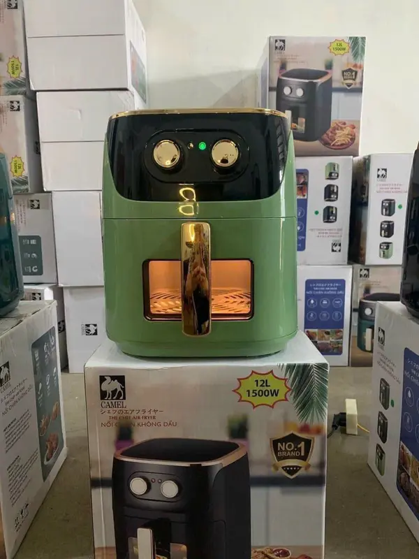 NỒI CHIÊN KHÔNG DẦU CAMEL 12 LIT CÓ KHOANG KÍNH 3