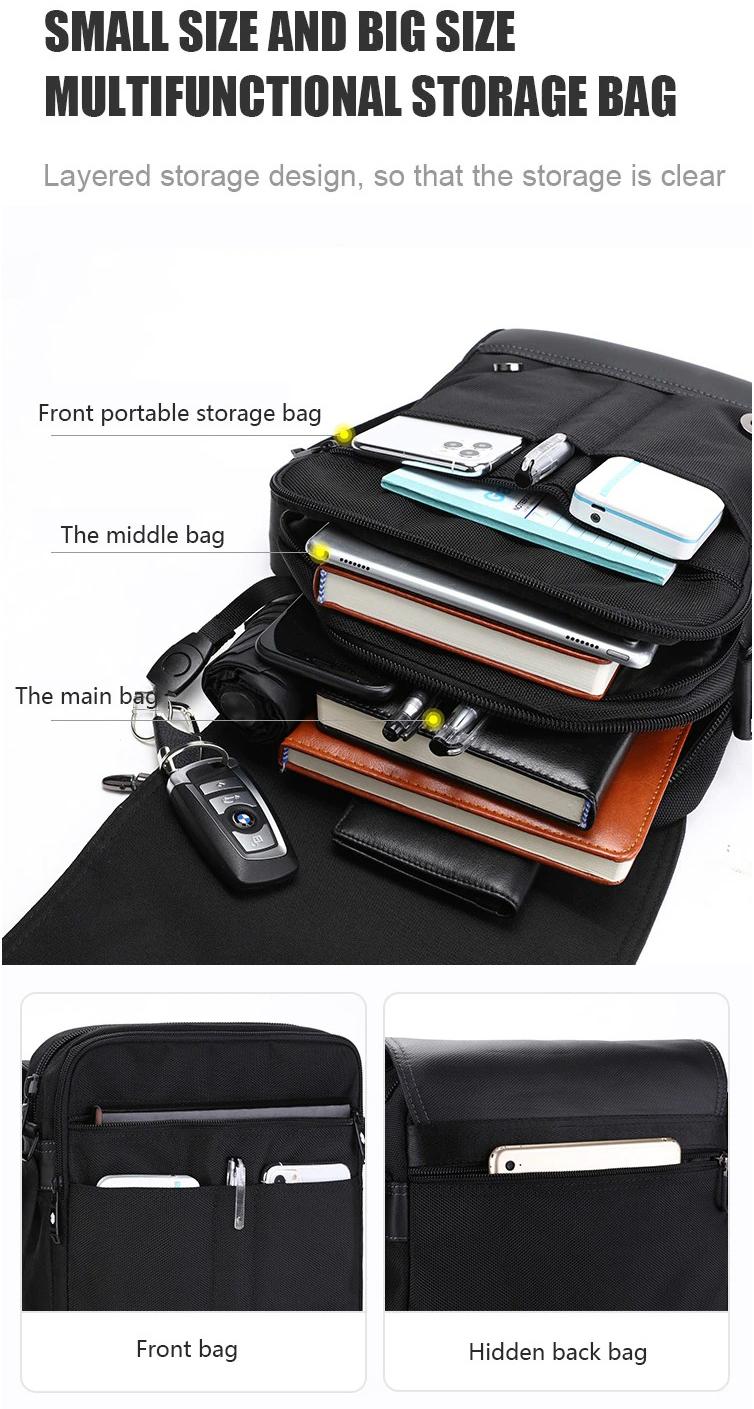 Product Introduction of Túi đeo chéo, đeo hông nam Arctic Hunter K00092 chất liệu Oxford chống thấm nước, thiết kế nhiều ngăn tiện dụng Bag Đeo Vai 4