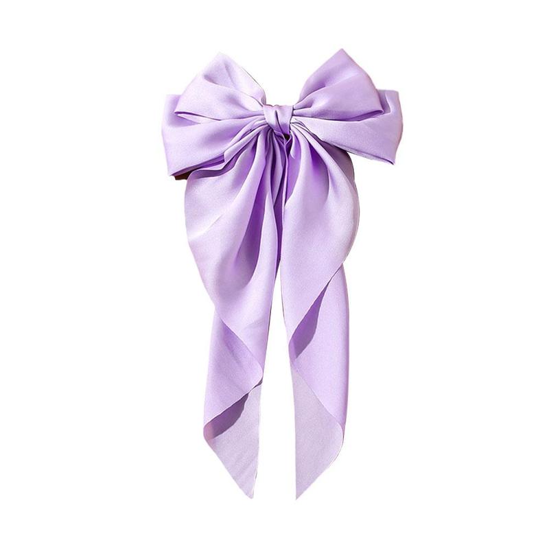 Product Introduction of Korea Elegant Long Bow Hairpin Large Ribbon Hair Clip Ribbon Clip Bow Grip Floating Braid Clip S2H9 25