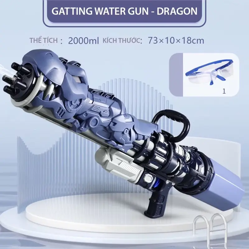 Đồ chơi phun nước áp lực lớn thần long - Khủng Long  - Cá Mập  dung tích lớn. Bắn xa 6-8m. Đồ chơi phun nước áp lực cao. Đồ chơi biển. Đồ chơi ngoài trời Toy lễ hội nước. Trung thu 8