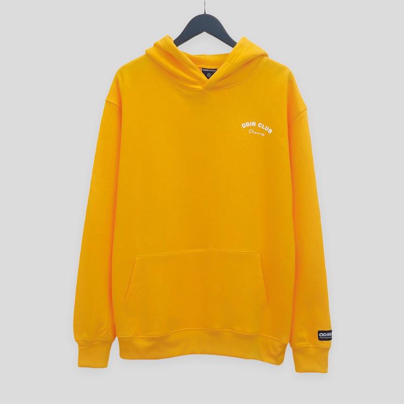 Yellow - Áo Hoodie Oversize ODIN CLUB Original, Áo hoodie nỉ bông form rộng nam nữ unisex