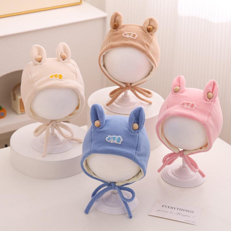  Mũ Nôi Cho Trẻ Sơ Sinh Mũ Len Nhồi Bông Mềm Mại Bảo Vệ Tai Cho Em Bé Mũ Ấm Che Đầu Thỏ Dễ Thương Thích Hợp Cho Trẻ Sơ Sinh Từ 3-12 Tháng 