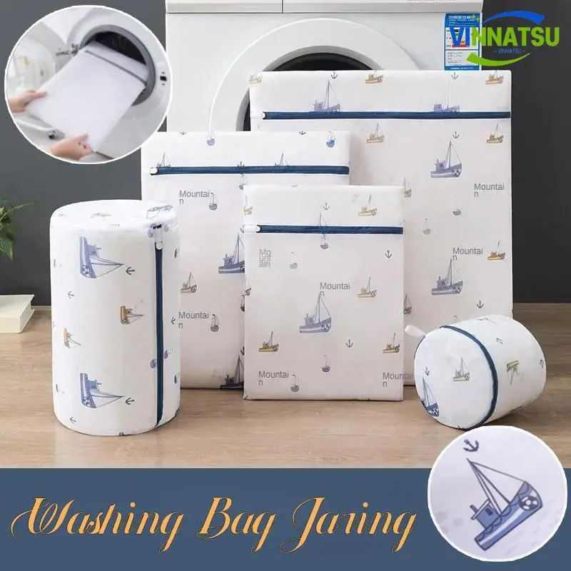 Vinnatsu-1/5PCS Jaring Kantong Cucian Keranjang Pakaian Washing Bag  Mesin Cuci Kantong Bra Baju  Jaring Baju Kotor Kantong Jaring Bra  Laundry Bag Set Jaring Laundry Bag Baju Kotor Kantong Jaring Bra Laundry Tas Zipper