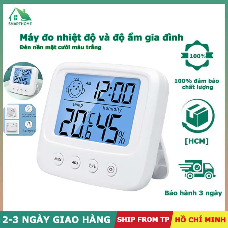 Nhiệt kế điện tử 3 trong 1 Phòng ngủ Nhiệt kế đa chức năng Dự báo thời tiết thuận tiện 0