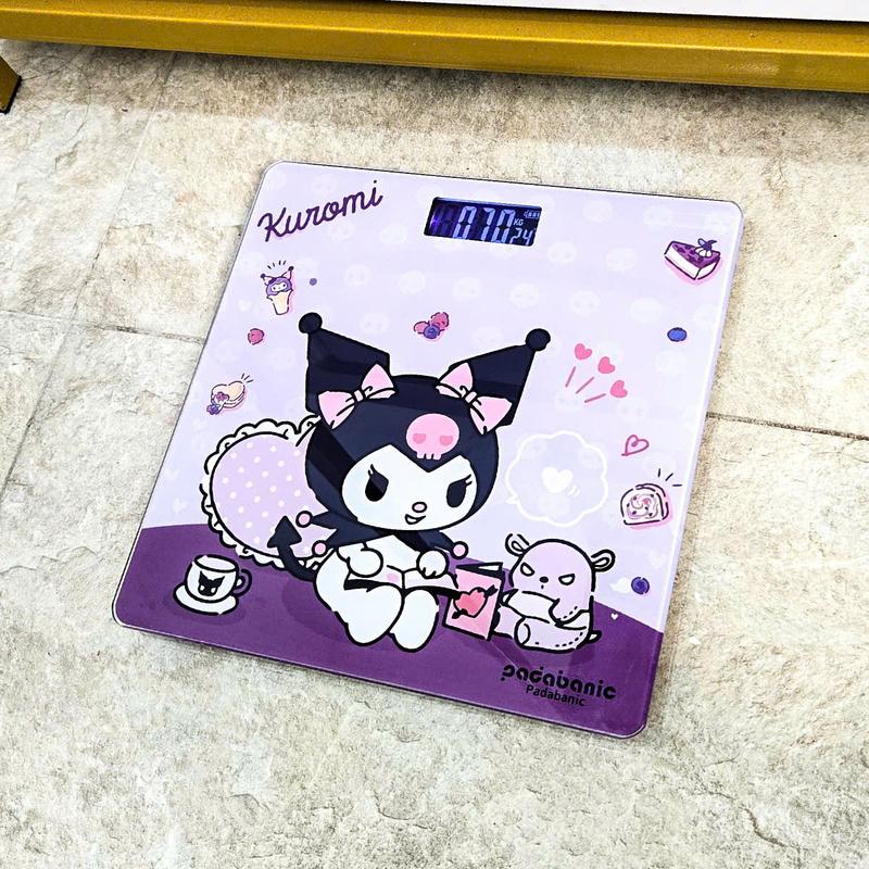 Cân Điện Tử Kuromi Cân Sức Khoẻ Chạy Pin Kèm Thước Dây Hiển Thị Nhiệt Độ Phòng 0