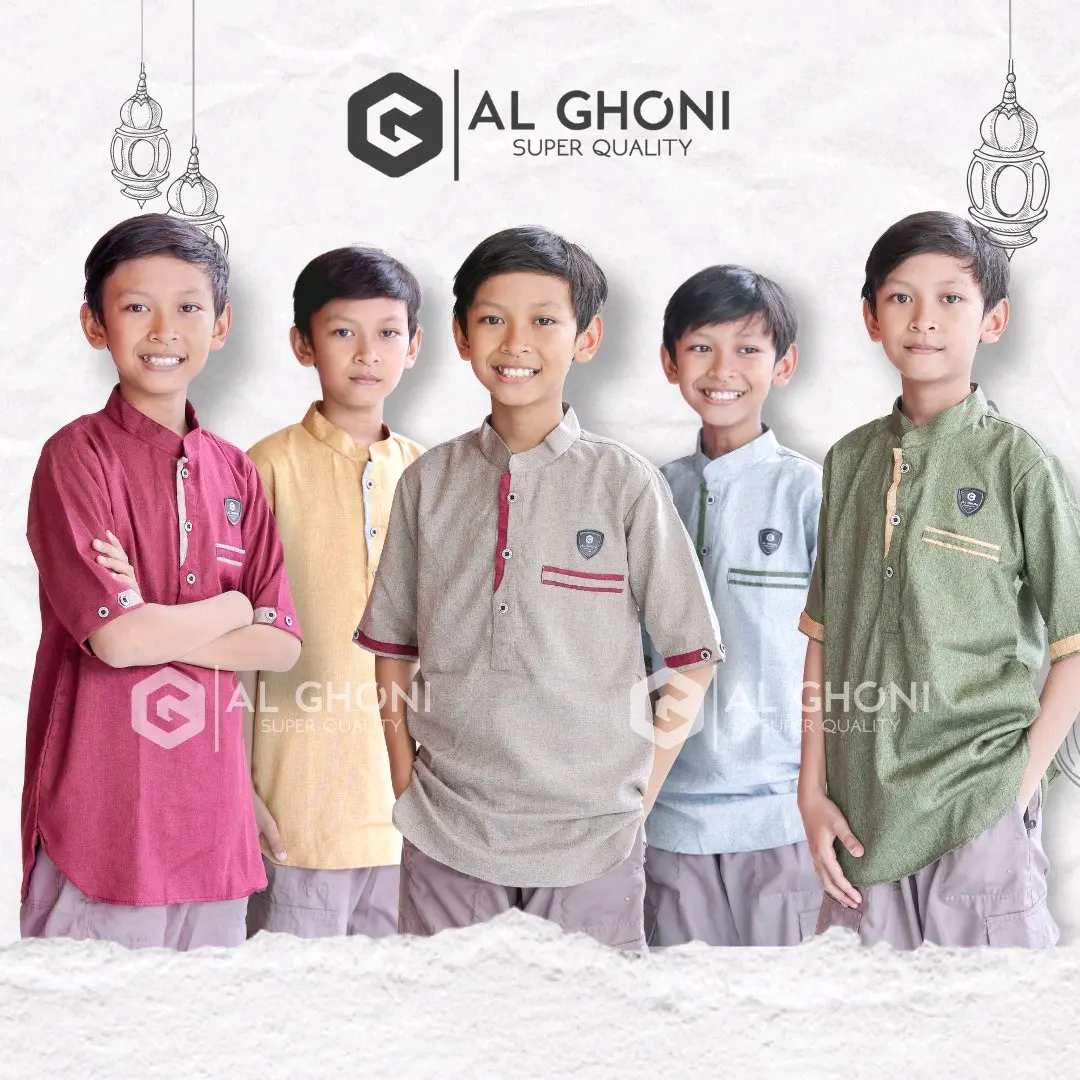 kurta madina anak laki2 Polos