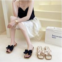 Gambar OKAIDO OFFICIAL Sandal Flat Wanita Cewek Perempuan Model Pita Ribbon Anggun Gaya Korea Style Bahan Karet Anti Air - Putih Krem, 36-37 dari OKAIDO Official Store Kab. Tangerang 4 Tokopedia
