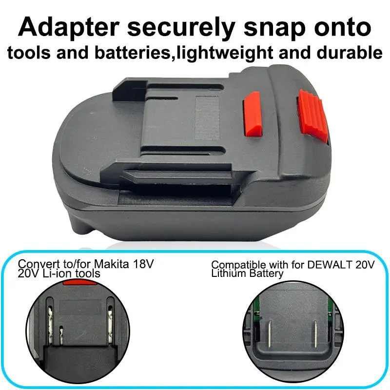 DW to MT Converter, Power Tool Accessories, Suitable for 18V-20V Applications, Ideal for Cordless Drills and Power Tools 2