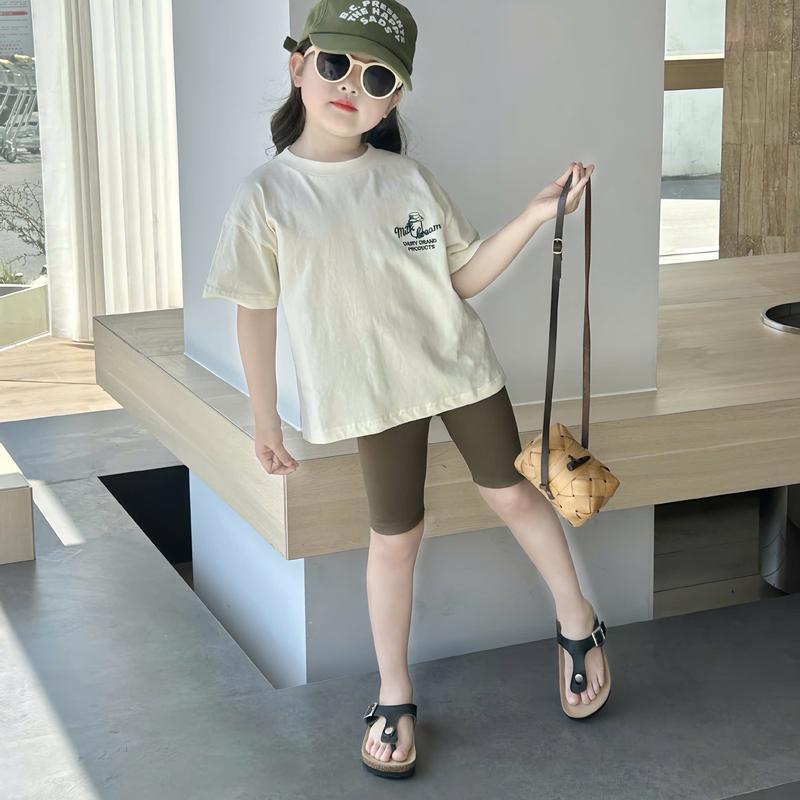 Bộ Quần Áo Leggin Bé Gái Mùa Hè Thoáng Mát - Sét Đồ Bé Gái Áo + Quần Leggin Chất Zip Vải Mềm Mịn Đủ Size Cho Bé