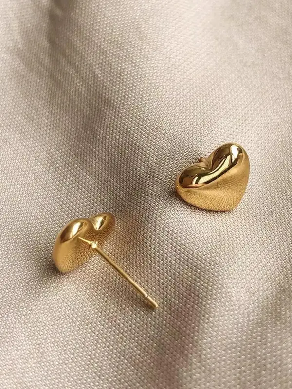 Women's Cute Heart Design Stud Earrings , Exquisite Trendy Stud Earrings, Fashionable Jewelry for Women for Daily & Party Decoration, Valentine's Day, Gift 5