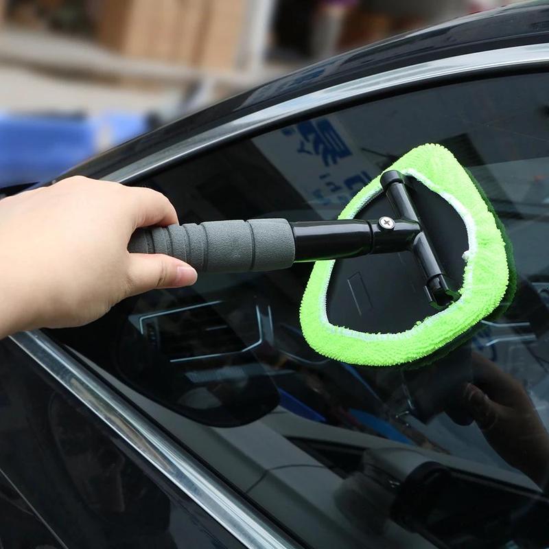 Car Window Cleaning Brush, Long Handle Windshield Wiper, Car Glass Wash Tool 4