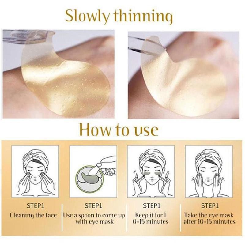 Product Introduction of 24K G60pcs Seaweed Eye Mask Collagen Hydrating Remove Dark Circles For Skincare Starter Face L0G2 Chamomile Moisturizer Hydrate Moisture 34