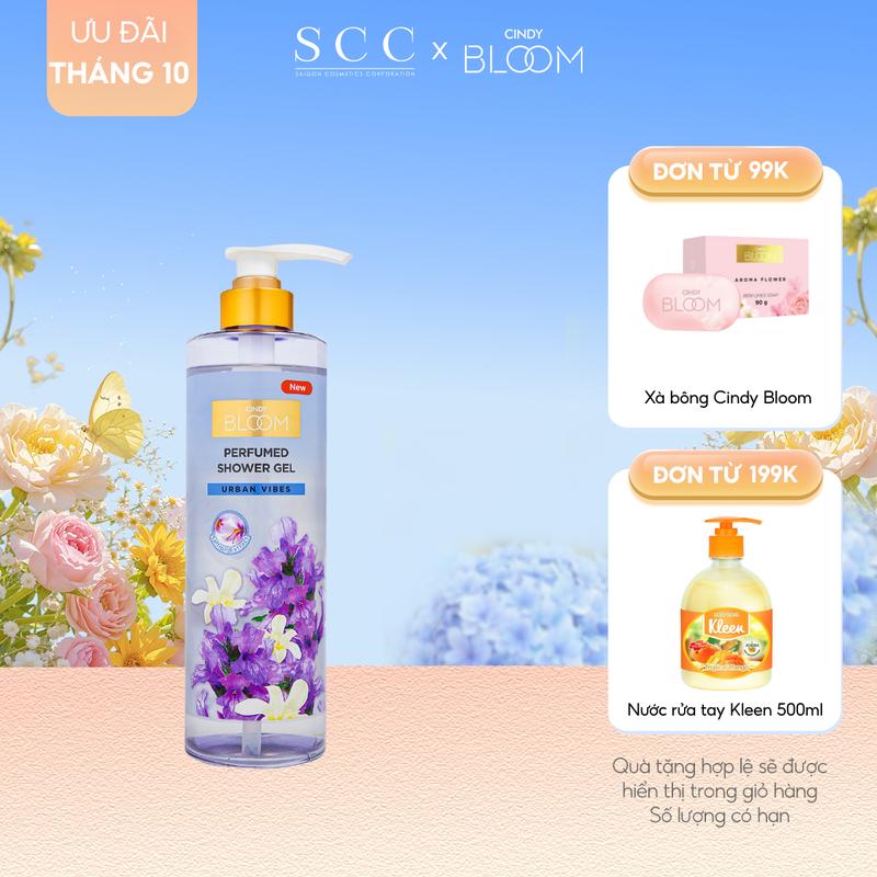 [Quà tặng 20.10] Sữa tắm nước hoa Cindy Bloom Urban Vibes tự tin cuốn hút 640gQuà tặng bạn gái Quatangbangai