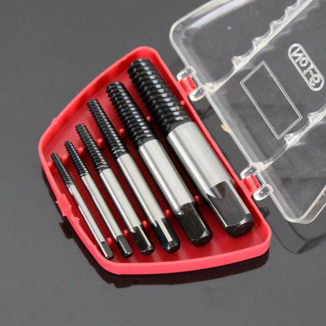 【FREESHIP Bộ tháo bu lông ốc vít gãy Nhật Bản 6 chi tiết 3-22mm taro ren ngược, Bảo hành 1 tháng