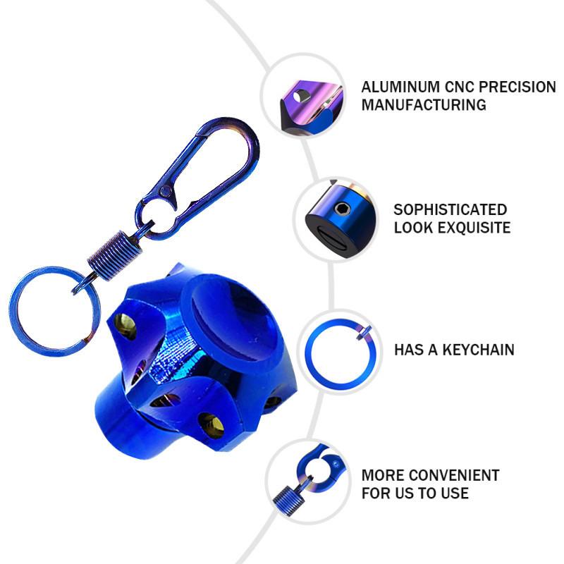Product Introduction of Universal Motorcycle CNC Modified Key Cover CNC Key Bit Hexagon Key Tip Various Keychains 19