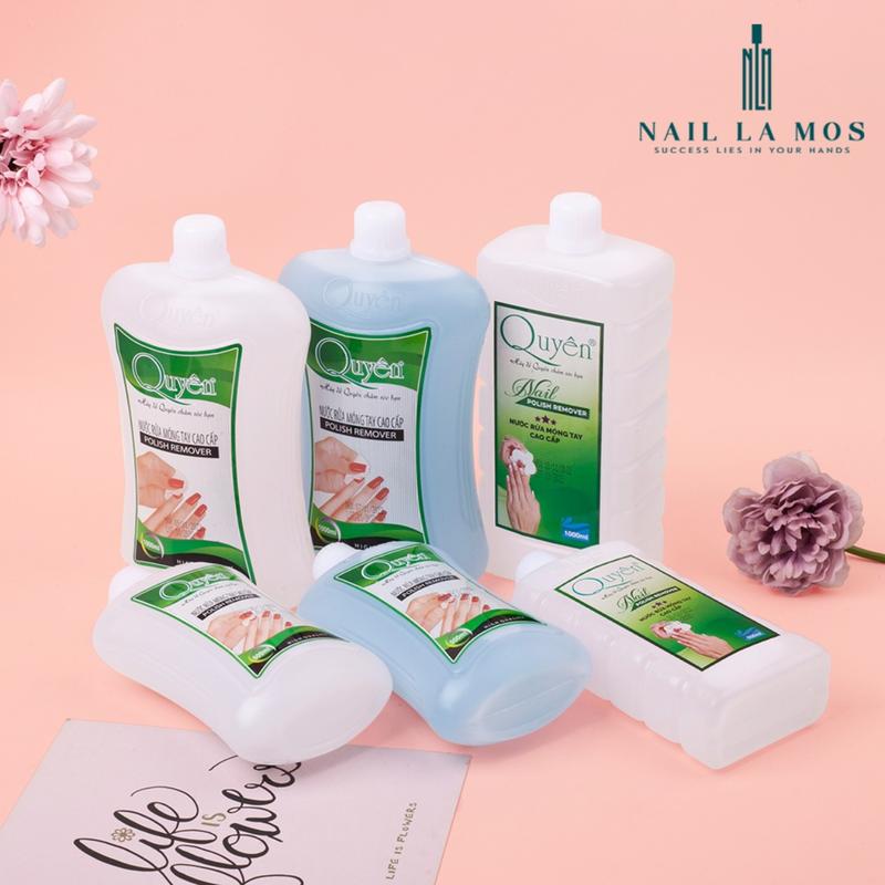 Nước rửa móng tay aceton Quyên chính hãng - Nước rửa axeton loại tốt tẩy mạnh, sạch nhanh, mùi dễ chịu (500ml và 1000ml) 0