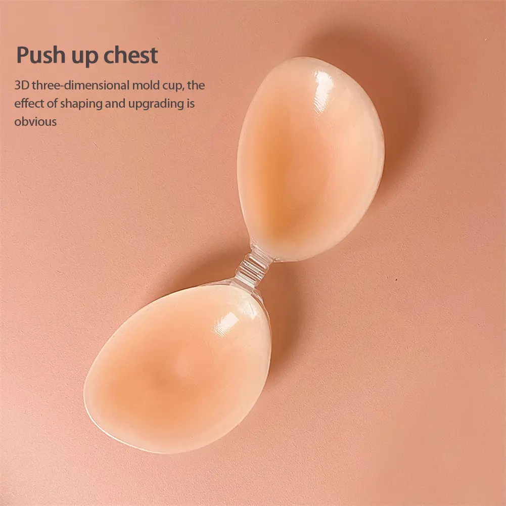 Silicone Invisible Bra Inserts Pads Push Up Underwear Breast Strapless Bras Accessories