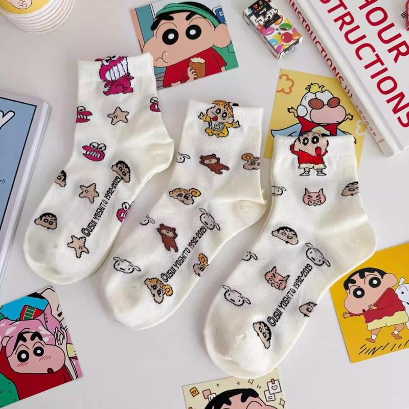 Product Introduction of Tất Mới, Thiết Kế Hoạt Hình Dễ Thương, Dành Cho Nữ, Tất Ngắn, Thời Trang Ins Hàn Quốc, Thích Hợp Cho Mùa Xuân Và Mùa Hè, Phong Cách Preppy Ngọt Ngào Nhật Bản, Tất Dễ Phối Đồ 4