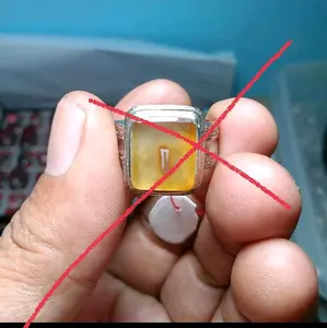 batu cincin unik motif angka satu