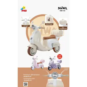 PMB NUWA MOTOR AKI ANAK VESPA NW-113 DILENGKAPI DENGAN CHARGER