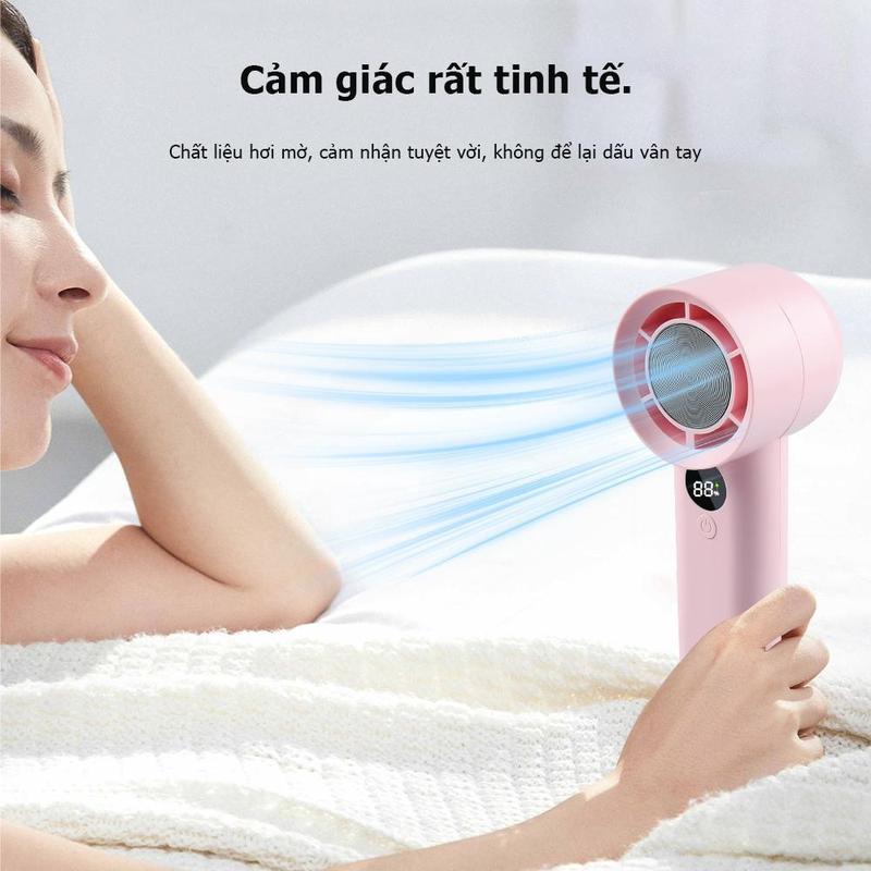 Quạt mini Goojodoq có màn hình kỹ thuật số LED  chính thức quat cam tay goojodop turbo handheld fan
