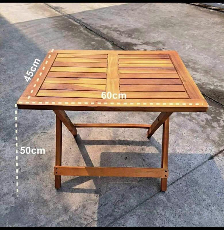  Bàn gỗ tràm tự nhiên bàn gỗ chữ nhật gấp gọn phù hợp quán cà phê sân vườn dã ngoại camping cắm trại 