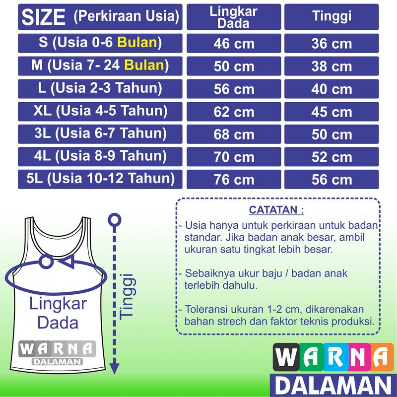 6 Pcs Singlet Putih Anak Cewek dan Cowok Usia 0 Sampai 12 Tahun WARNA DALAMAN Bahan Tanpa Bolong 6 Pcs Singlet Putih Anak Cewek dan Cowok Usia 0 Sampai 12 Tahun WARNA DALAMAN Bahan Tanpa Bolong