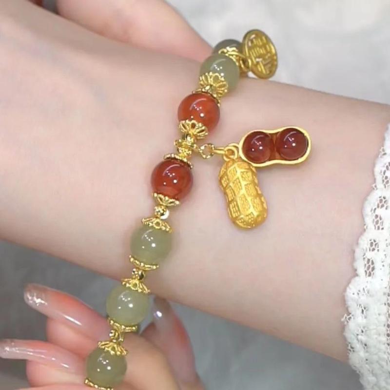 Product Introduction of Gelang Kacang Jed Tiruan, Terlaris di Douyin, Semoga Perkara Baik Berlaku, Direka khas untuk Kanak-kanak Perempuan, Sesuai untuk Pelajar, Borong, Barang Kemas 2024 3